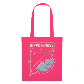 Hypotenusen-Hippo Traum - Stoffbeutel - Azalea - Vorne