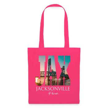 JAX Jacksonville Florida USA Bridge Souvenir - Stoffbeutel - Azalea - Vorne