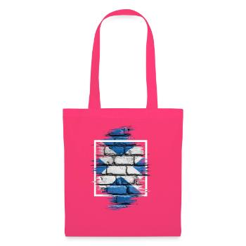 Saltire Brick Graffiti - Stoffbeutel - Azalea - Vorne