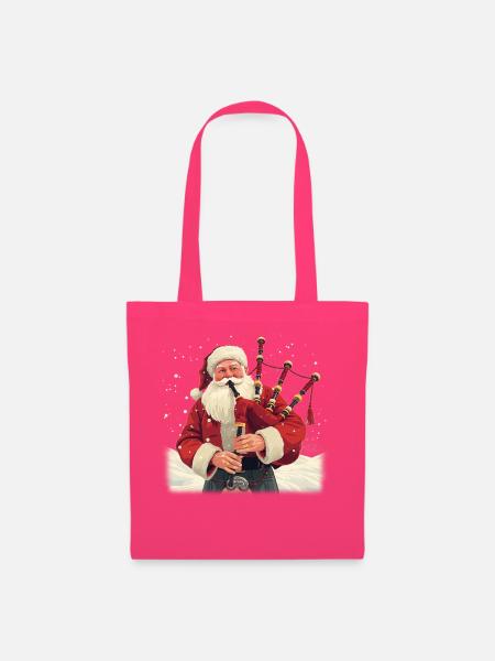 Weihnachtsmann-Dudelsack im Schnee - Stoffbeutel - Azalea