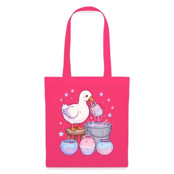  Kawaii Gans Keramik Glasur Pastell Keramik - Stoffbeutel - Azalea - Vorne