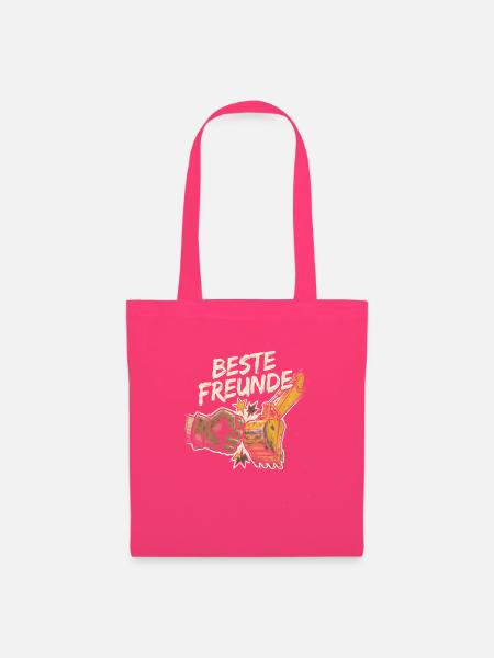 Beste Freunde Bagger Baggerfahrer Bauarbeiter Kind - Stoffbeutel - Azalea