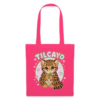  Tilcayo Kawaii Wilde Katze Süßes Babykätzchen - Stoffbeutel - Azalea - Vorne