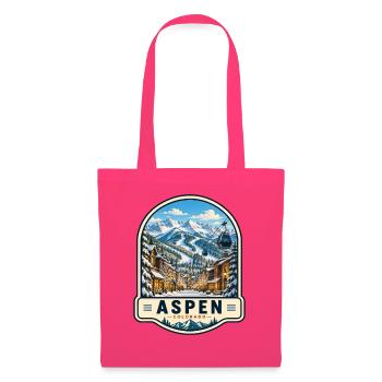 Aspen Colorado Skiurlaub Winter Vintage - Stoffbeutel - Azalea - Vorne