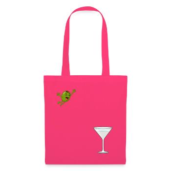 Olive springt ins Martiniglas Dirty Martini - Stoffbeutel - Azalea - Vorne