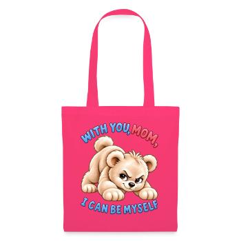 Cheeky Bear – Ich kann ich selbst sein - Stoffbeutel - Azalea - Vorne
