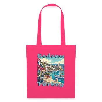 Bodrum Hafen Festung Urlaub Mittelmeer Europa - Stoffbeutel - Azalea - Vorne