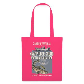 Zander Vertikal Knapp Über Grund - Stoffbeutel - Azalea - Vorne