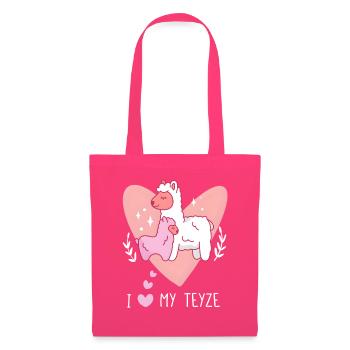 Beste Teyze Tante Türkisch Lama Geschenk Idee - Stoffbeutel - Azalea - Vorne