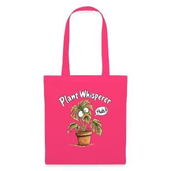 Pflanzenflüsterer I Lustiger Pflanzen Spruch Humor - Stoffbeutel - Azalea - Vorne