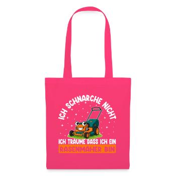 Ich schnarche nicht Rasenmäher Lustiger Spruch - Stoffbeutel - Azalea - Vorne