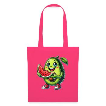 Süße Avocado Wassermelone Cartoon Sommer Früchte - Stoffbeutel - Azalea - Vorne