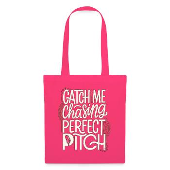 Vocalist Catch Me Chasing Perfect Pitch Musician - Stoffbeutel - Azalea - Vorne