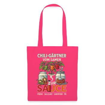 Chili-Gärtner Vom Samen Zur Sauce - Stoffbeutel - Azalea - Vorne
