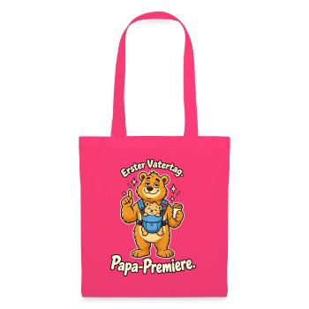 Erster Vatertag Geschenk für frischgebackenen Papa - Stoffbeutel - Azalea - Vorne
