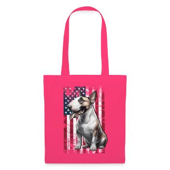 Bull Terrier US Bullterrier - Stoffbeutel - Azalea - Vorne