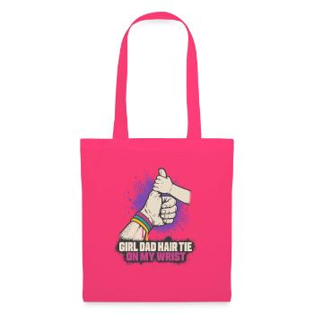 Girl Dad Pride Haarband am Handgelenk - Stoffbeutel - Azalea - Vorne