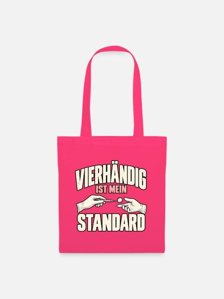 ZFA Vierhändig ist mein Standard - Stoffbeutel - Azalea