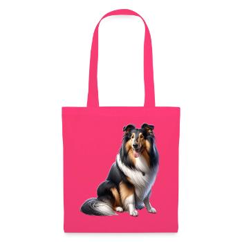 Langhaar Collie Collie - Stoffbeutel - Azalea - Vorne