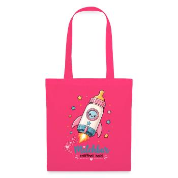 Milchbar Baby Fläschchen Lustiges Baby Motiv - Stoffbeutel - Azalea - Vorne