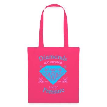 Diamant unter Druck Kraftmotiv - Stoffbeutel - Azalea - Vorne