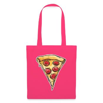 Pizza Retro - Stoffbeutel - Azalea - Vorne