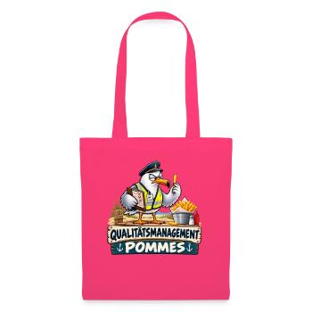 Qualitätsmanagement Pommes - Stoffbeutel - Azalea - Vorne