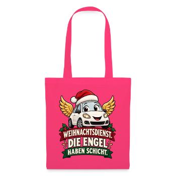 Weihnachtsdienst EngelAuto - Stoffbeutel - Azalea - Vorne