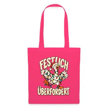 Weihnachtsgans - Festlich Überfordert  - Stoffbeutel - Azalea - Vorne