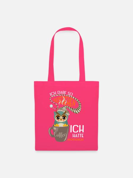 KaffeeEule auf Nachtschicht - Stoffbeutel - Azalea