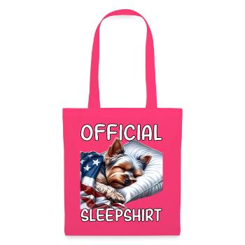Yorkshire Terrier US Schlafshirt - Stoffbeutel - Azalea - Vorne