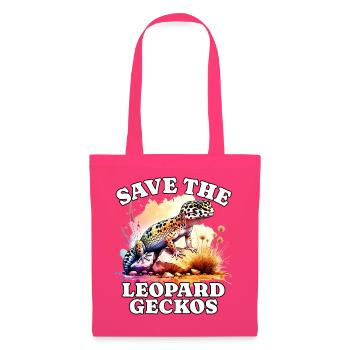 Save Leopardgecko - Stoffbeutel - Azalea - Vorne