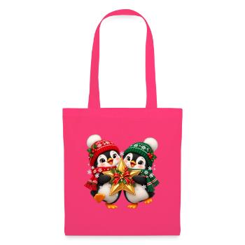 Zwei Pinguine Weihnachtstraum - Stoffbeutel - Azalea - Vorne