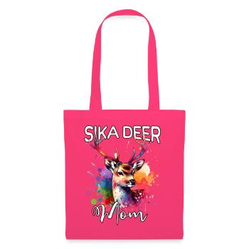 Sikahirsch Mama - Stoffbeutel - Azalea - Vorne