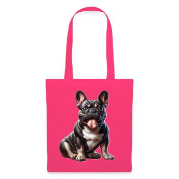 Französische Bulldogge French Bulldog - Stoffbeutel - Azalea - Vorne