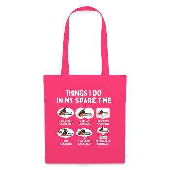 Dinge, die ich in meiner Freizeit tue – lustiges Arboristengeschenk - Stoffbeutel - Azalea - Vorne