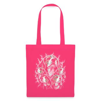 Hunde-Collage im Nebel-Look - Stoffbeutel - Azalea - Vorne