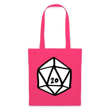 D20-Glyphe - Stoffbeutel - Azalea - Vorne