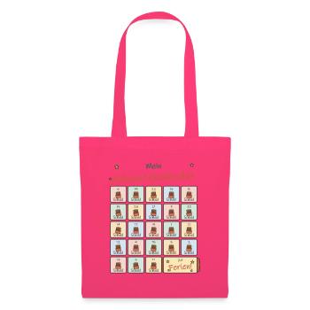 Adventskalender Schoki für Schulkinder - Stoffbeutel - Azalea - Vorne