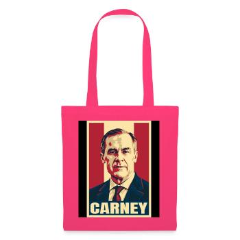 Mark Carney Canada Pop Art - Stoffbeutel - Azalea - Vorne