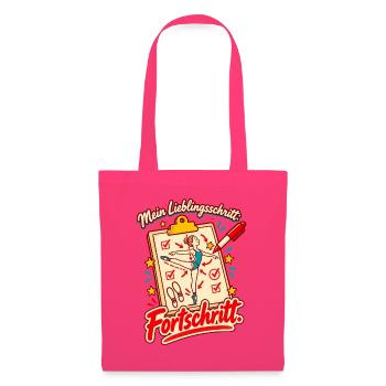 Tanzlehrer Tanzlehrerin Geschenk Fortschritt - Stoffbeutel - Azalea - Vorne