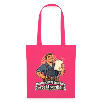 Meisterprüfung Bestanden Handwerksmeister Geschenk - Stoffbeutel - Azalea - Vorne