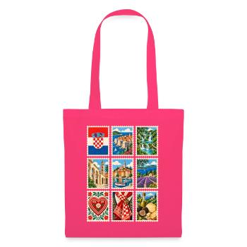 Kroatien Briefmarken - Stoffbeutel - Azalea - Vorne