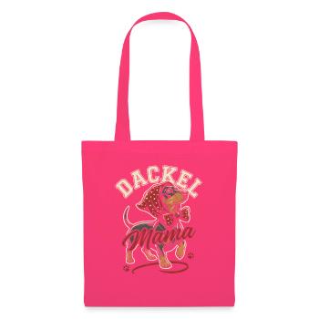 Dackel Mama Retro Hundeliebe Pfoten Lustiger Hunde - Stoffbeutel - Azalea - Vorne