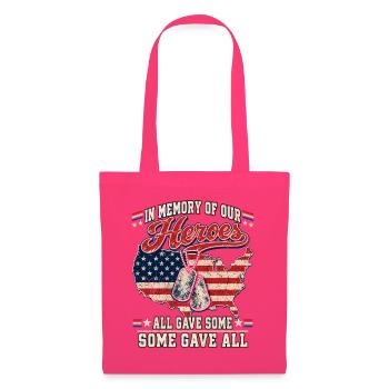 Helden-Gedenken USA Flagge Hundemarken - Stoffbeutel - Azalea - Vorne