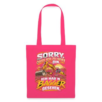 Zu spät? Bagger gesehen - Stoffbeutel - Azalea - Vorne