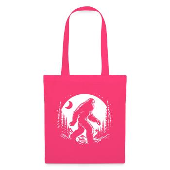 Bigfoot Moon Forest Night Silhouette - Stoffbeutel - Azalea - Vorne