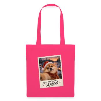 Tail Wagging Season Zwergspitz Selfie - Stoffbeutel - Azalea - Vorne
