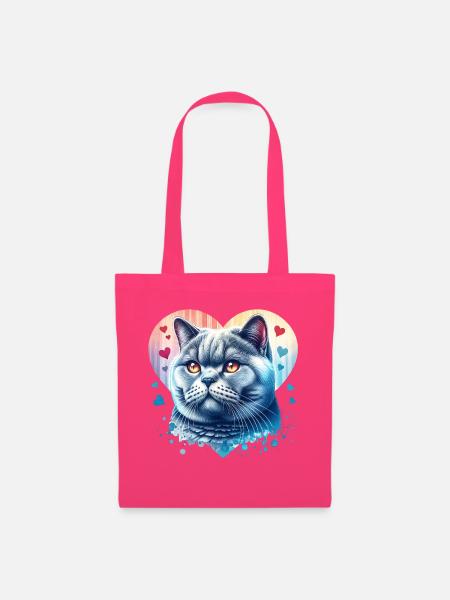 Britisch Kurzhaar Katze - Stoffbeutel - Azalea