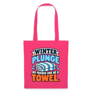 Winter Sprung Kaltwasser-challenge Schwimmfinisher - Stoffbeutel - Azalea - Vorne